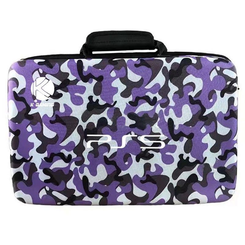 K Gaming PS5 Hard Bag - Camo Purple