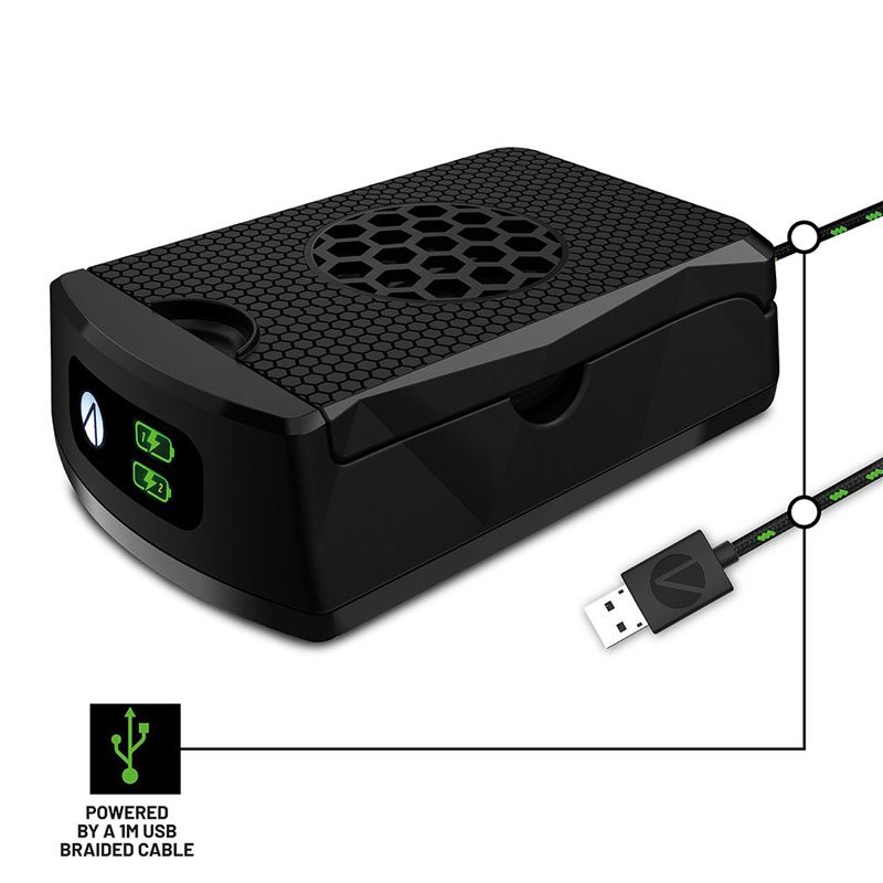 4Gamers Xbox Twin Rechargeable Battery Pack (Black) img 2