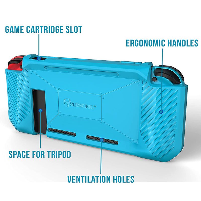 Subsonic Premium Protective Case for Nintendo Switch Console TPU Anti-Shock Bumper Case