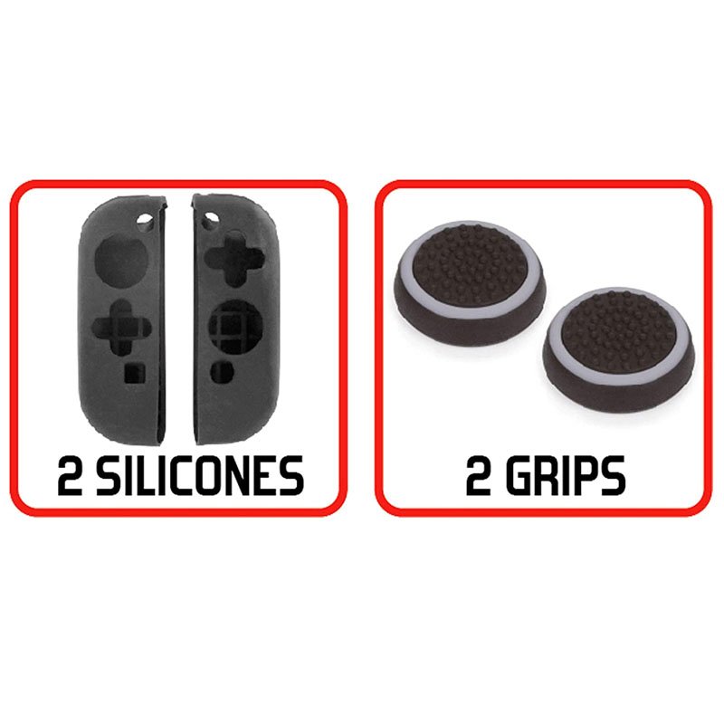Subsonic Pairs Of Anti-Slip Protective Case Cover For Nintendo Switch joy-Con