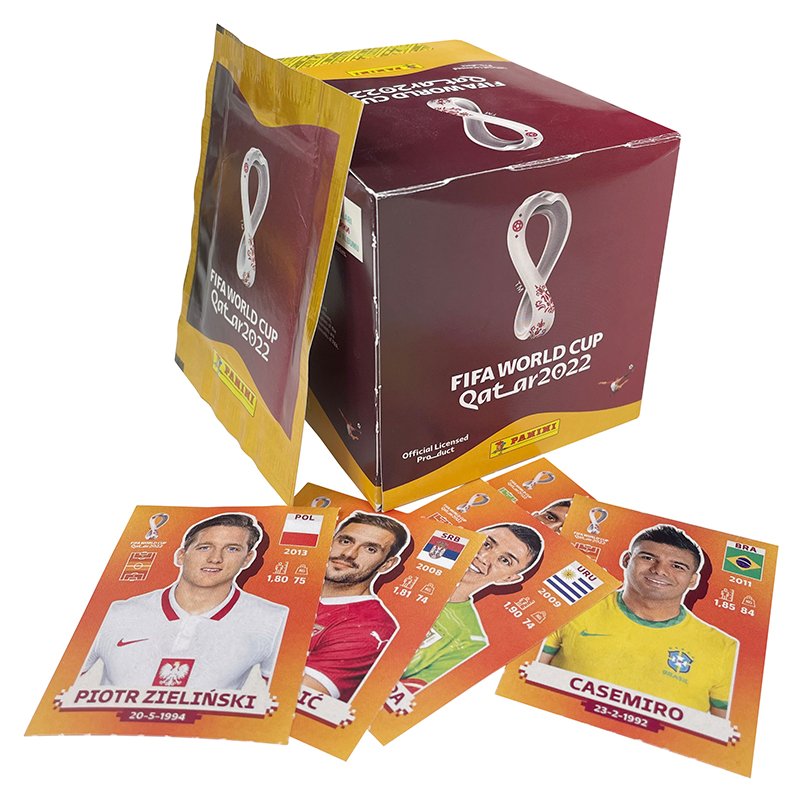 FIFA World Cup Qatar 2022 Panini Stickers (Pack of 5) 