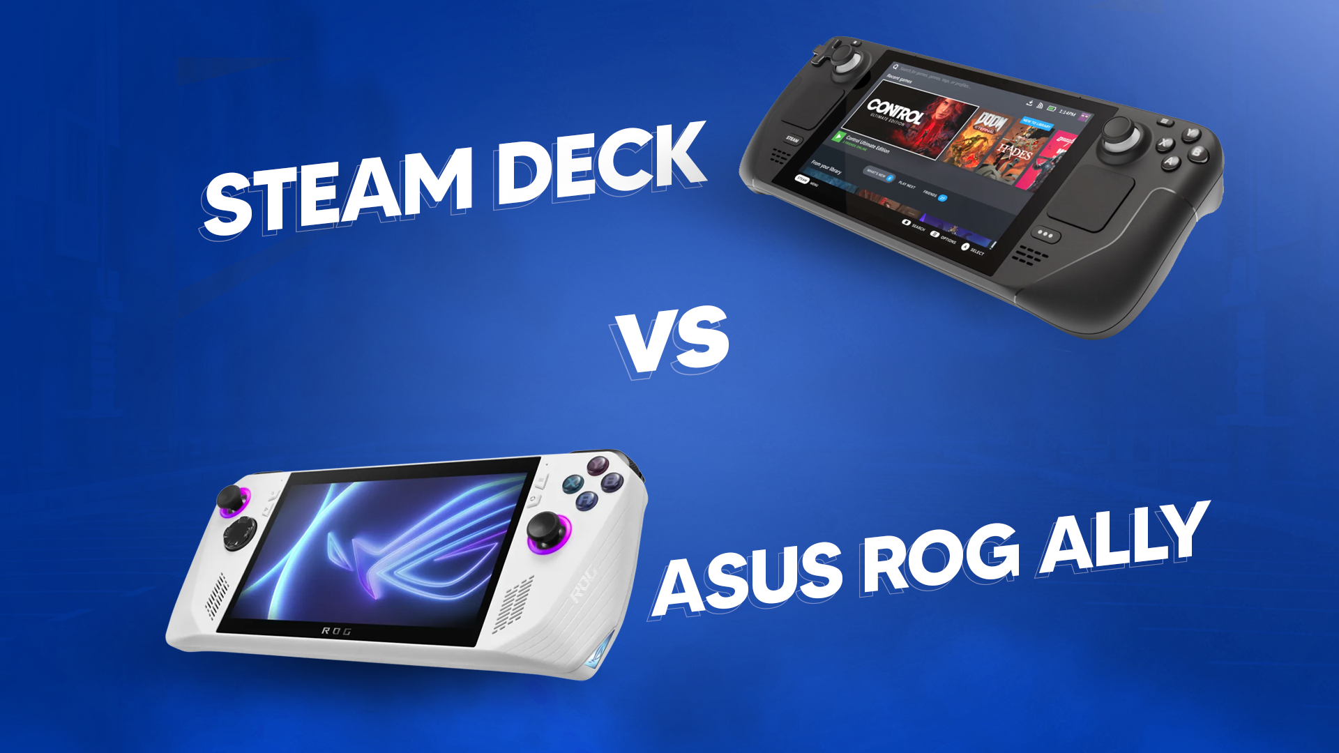 Steam Deck vs Asus ROG Ally: Which is the better handheld gaming PC?