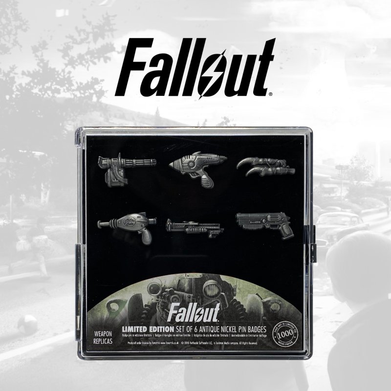Fallout Weapons Limited Edition Pin Badge Set of Six