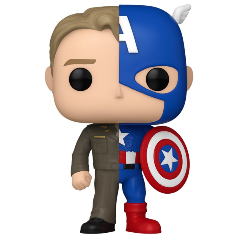 Pop Marvel Split - Captain A/Steve R