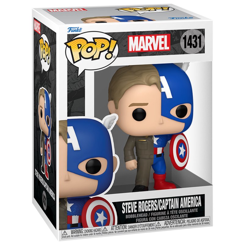 Pop Marvel Split - Captain A/Steve R