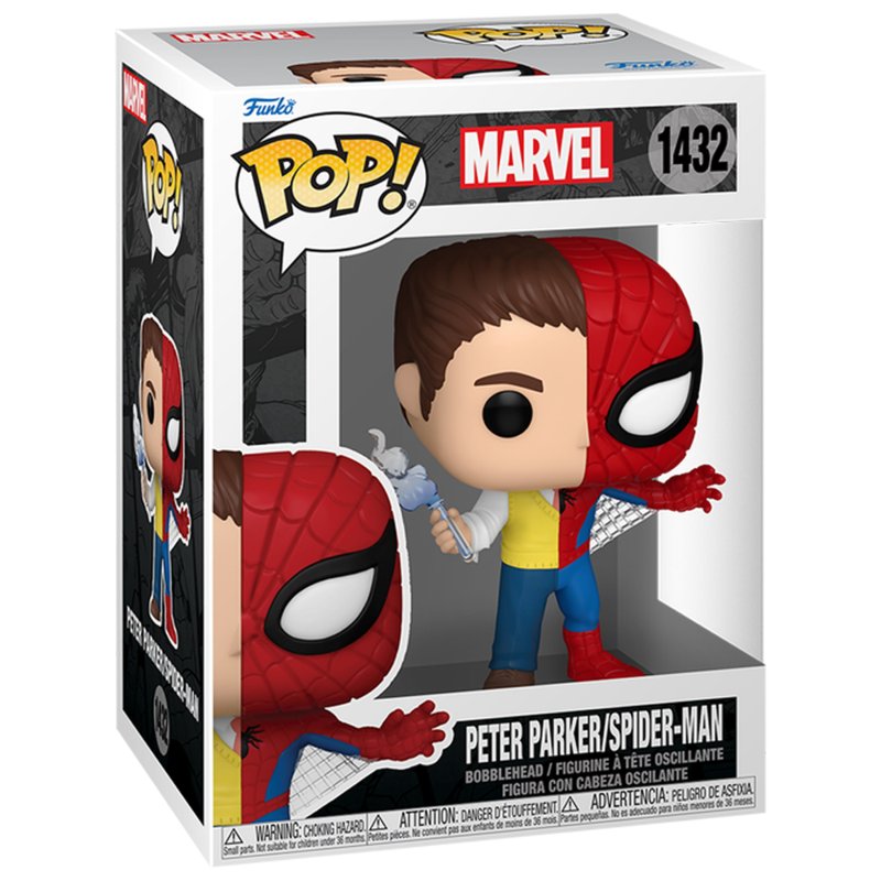 Pop Marvel Split - Spider/Parker?