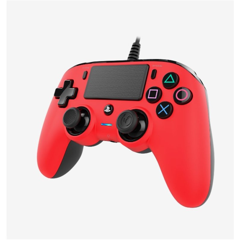 PS4 NACON PRO COMPACT WIRED CONTROLLER RED