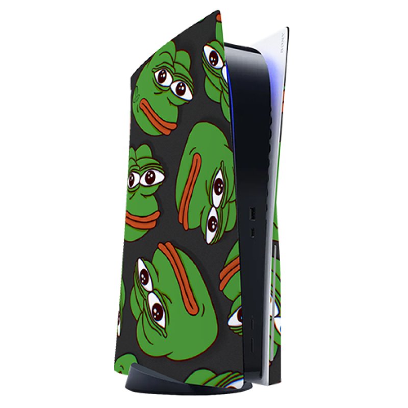PS5 Console Pepe The Frog Customized Skin Wrap