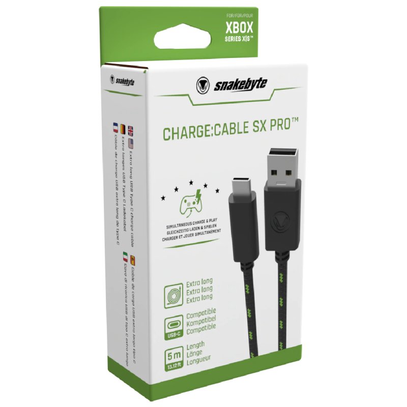 SNAKEBYTE XSX USB CHARGE:CABLE SX PRO (5M)