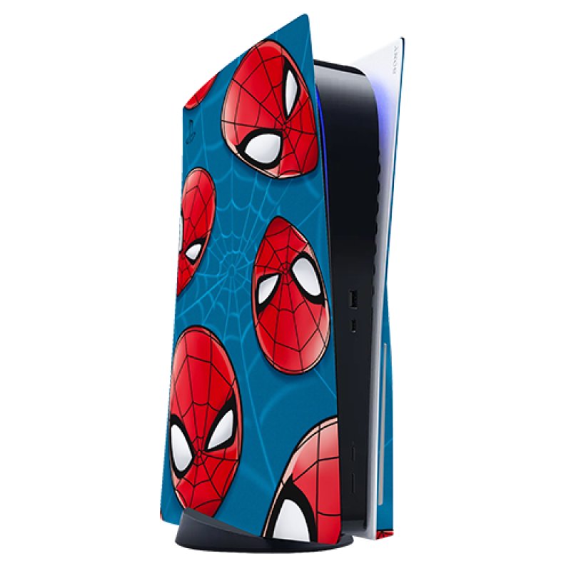  PS5 Spiderman Pattern Face Plates Sticker