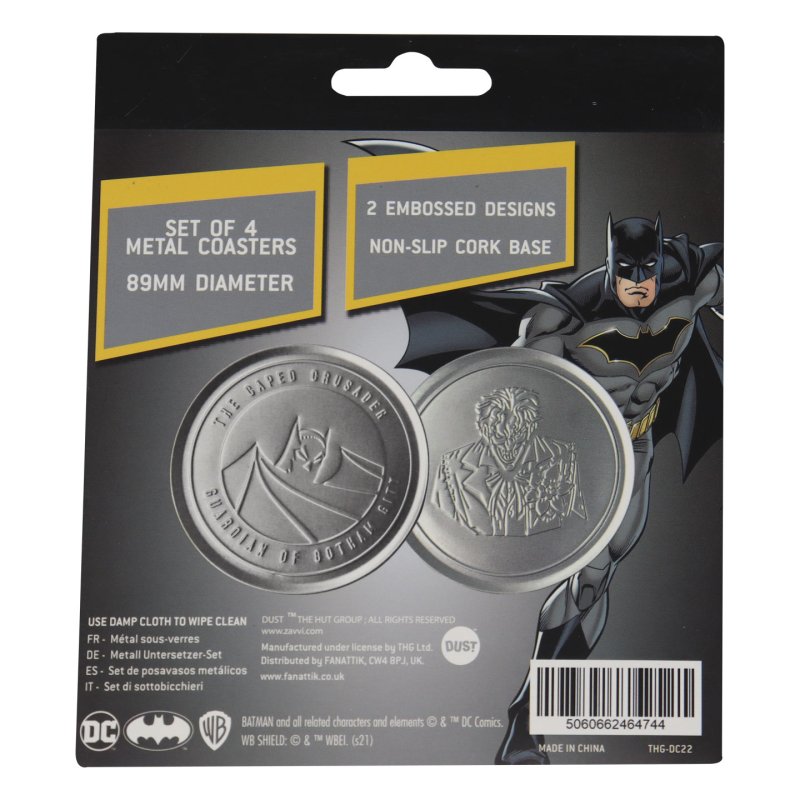 Batman & Joker DC Metal Coasters