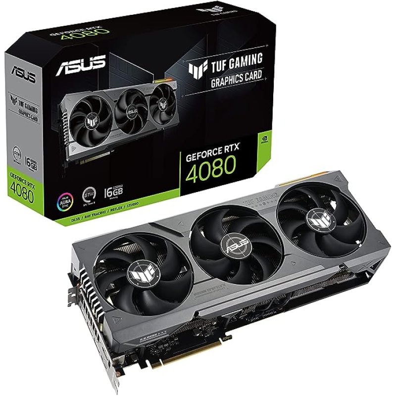 ASUS TUF Gaming GeForce RTX® 4080 Gaming Graphics Card (PCIe 4.0, 16 GB GDDR6X, HDMI 2.1 a, Display Port 1.4 a)