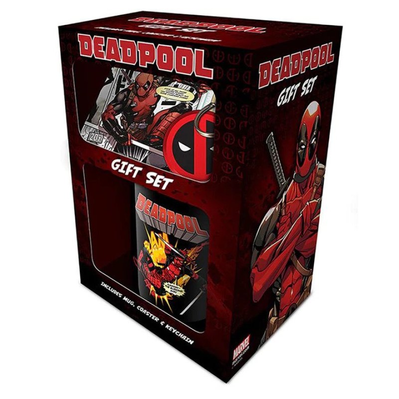 Deadpool (Merc Goals) Gift Set (Mug, Coaster & Keychain)