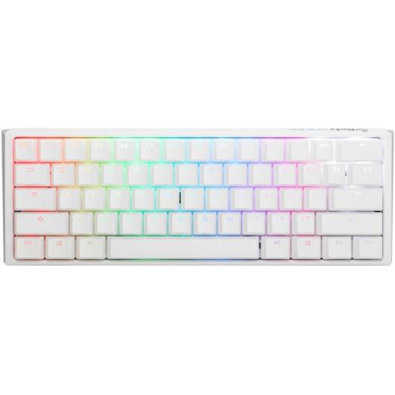 Ducky One 3 White Mini Keyboard Red Switch
