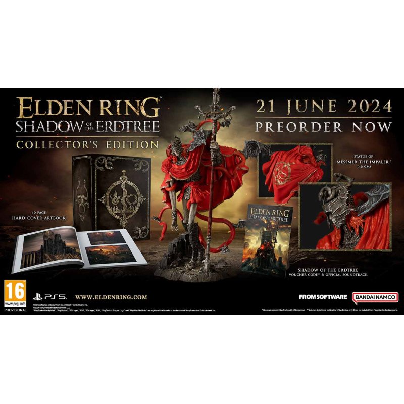 PS5 Elden Ring shadow of the erdtree collector edition 