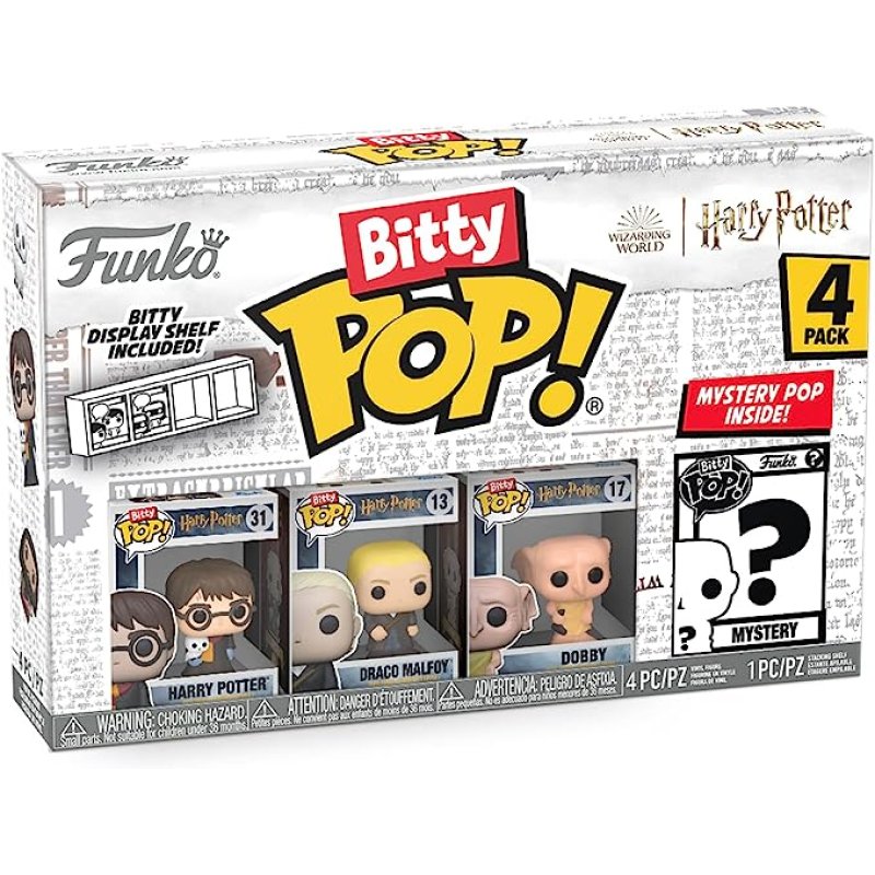Funko Bitty Pop! Movies: Harry Potter - Harry in Robe with Scarf 4pk