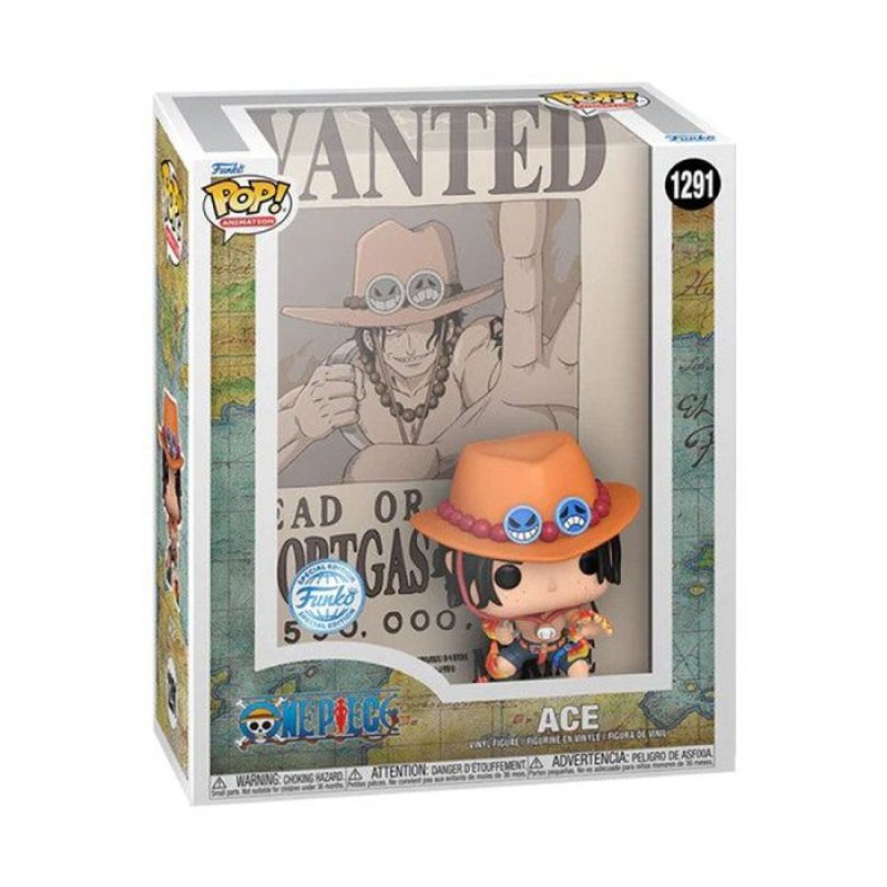 Funko Pop Cover! Animation: One Piece - Ace (Wanted Poster)(Exc) img 1