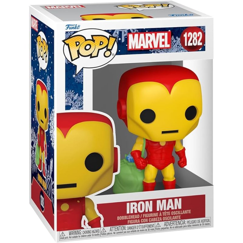 Funko Pop! Marvel: Holiday - Iron Man with Bag img 1