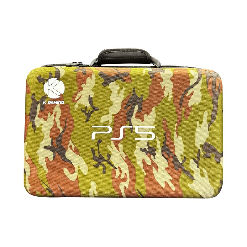 K Gaming PS5 Hard Bag - Camo Green 