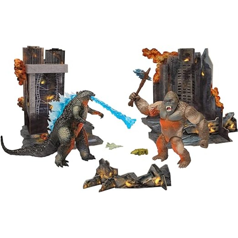 Godzilla vs. Kong City Battle Figs 6