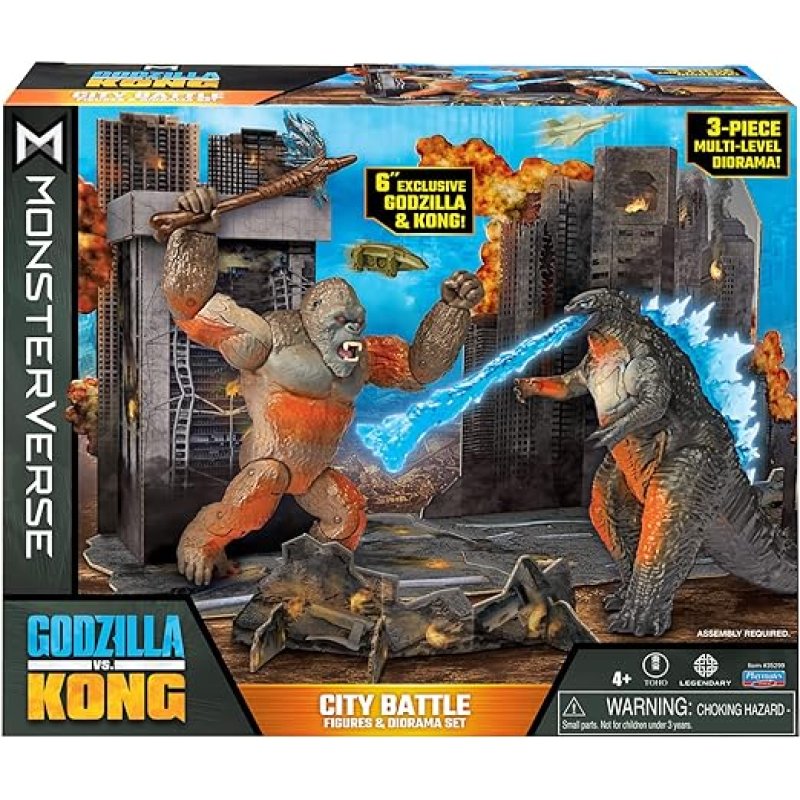 Godzilla vs. Kong City Battle Figs 6