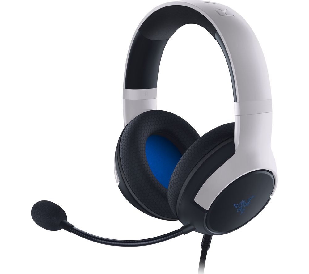 RAZER Wired KAIRA X (PS4/PS5/PC) White/Blue Headset