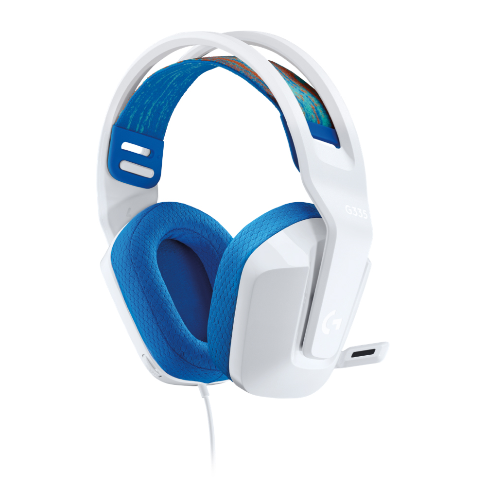 Logitech G335 Wired PC Gaming Headset White