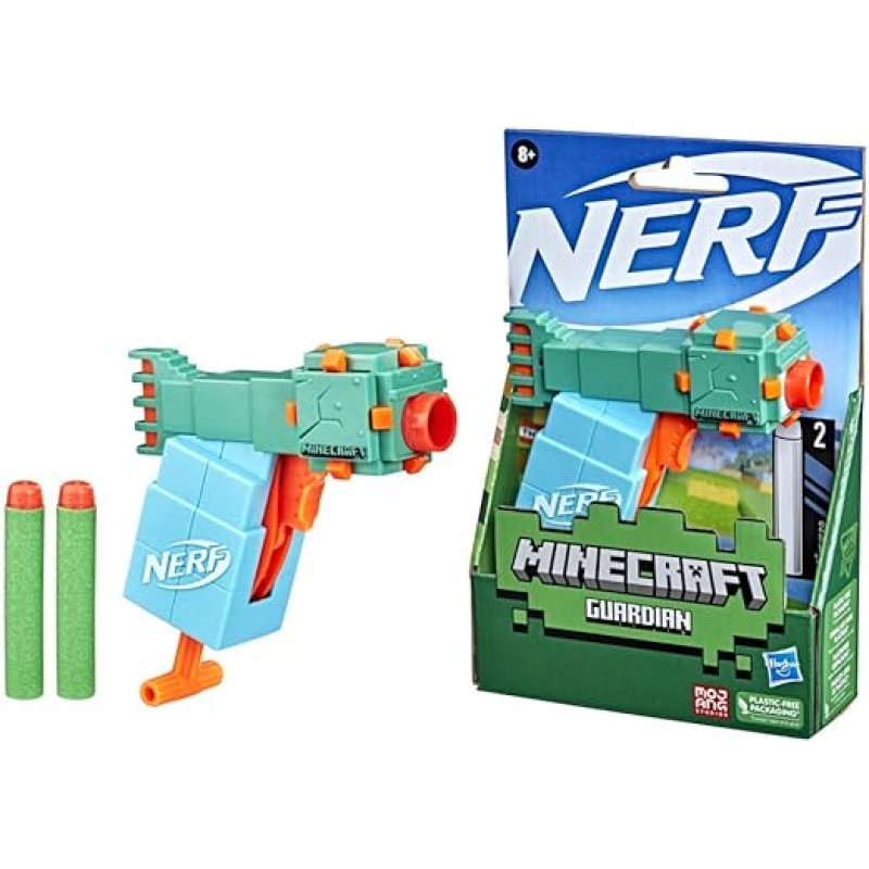 Nerf MicroShots Minecraft Guardian Mini Blaster