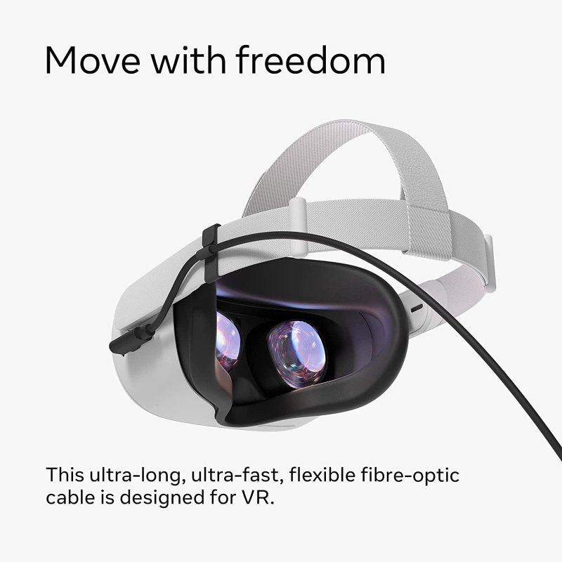 Oculus Quest 2 Link Cable (PC VR) Usb 3 (Type-C 5 M Blk)