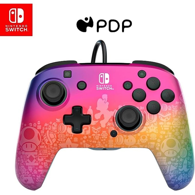 PDP Rematch Wired Controller for Nintendo Switch - Star Spectrum