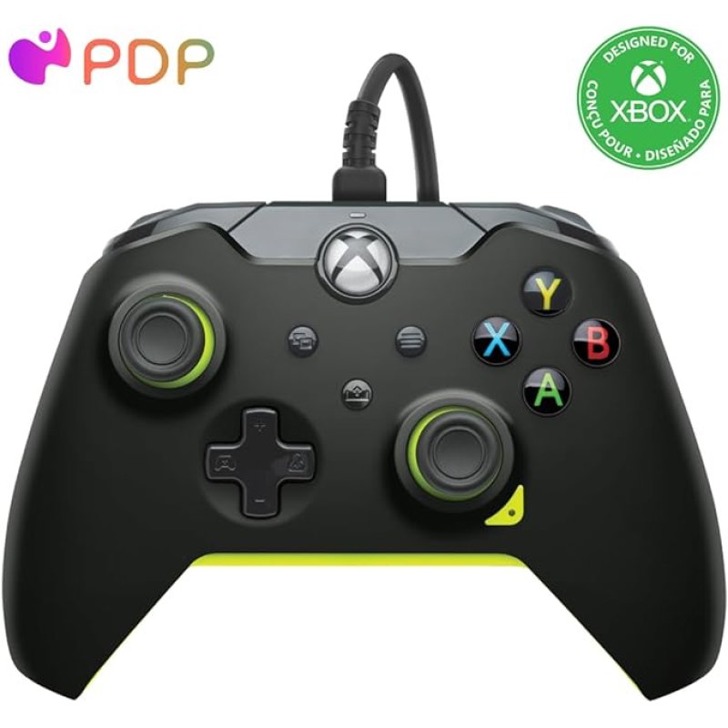 PDP Wired Controller Electric Black for Xbox Series X|S
