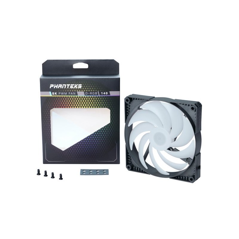 Phamteks Sk140mm PWM Fan, Digital RGB, 3Pack, Blk