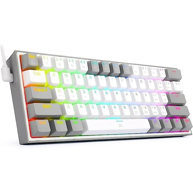 Royal Kludge RK-H81 Tri-Mode RGB 81 Keys Hot Swappable Mechanical Keyboard White Night (Blue Switch)