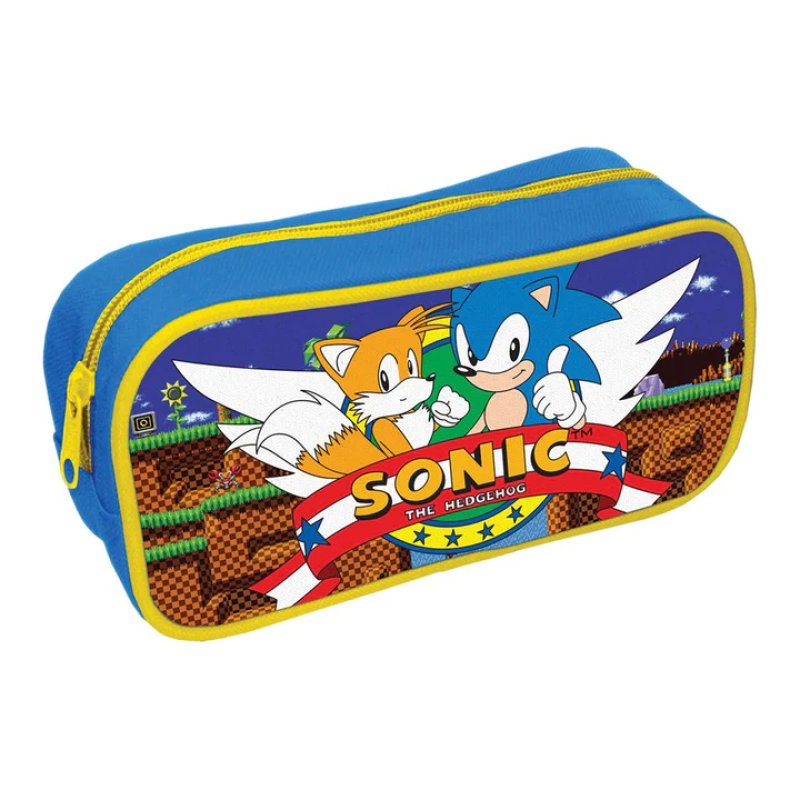 Sonic The Hedgehog (Retro Green Hill Zone) Rectangle Pencil Case