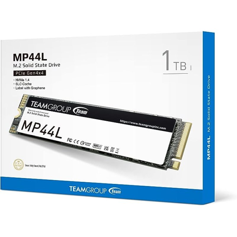 TEAMGROUP MP44L 1TB SLC Cache NVMe 1.4 PCIe Gen 4x4 M.2 2280 Laptop&Desktop SSD