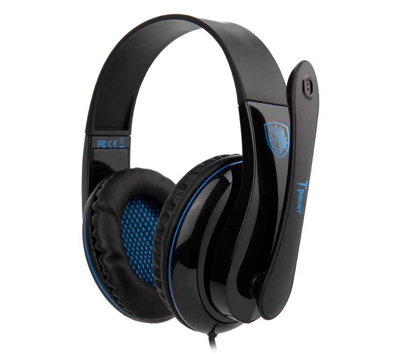 Sades T-Power Gaming Headphones With Mic  - Blue
