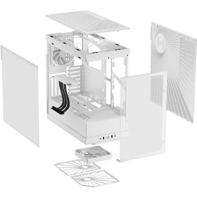 HYTE Y40 Mid-Tower ATX Case - Snow White