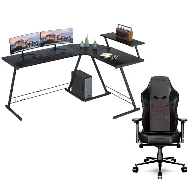GAMEON 3 in 1 desk + Cybeart Gaming Chair