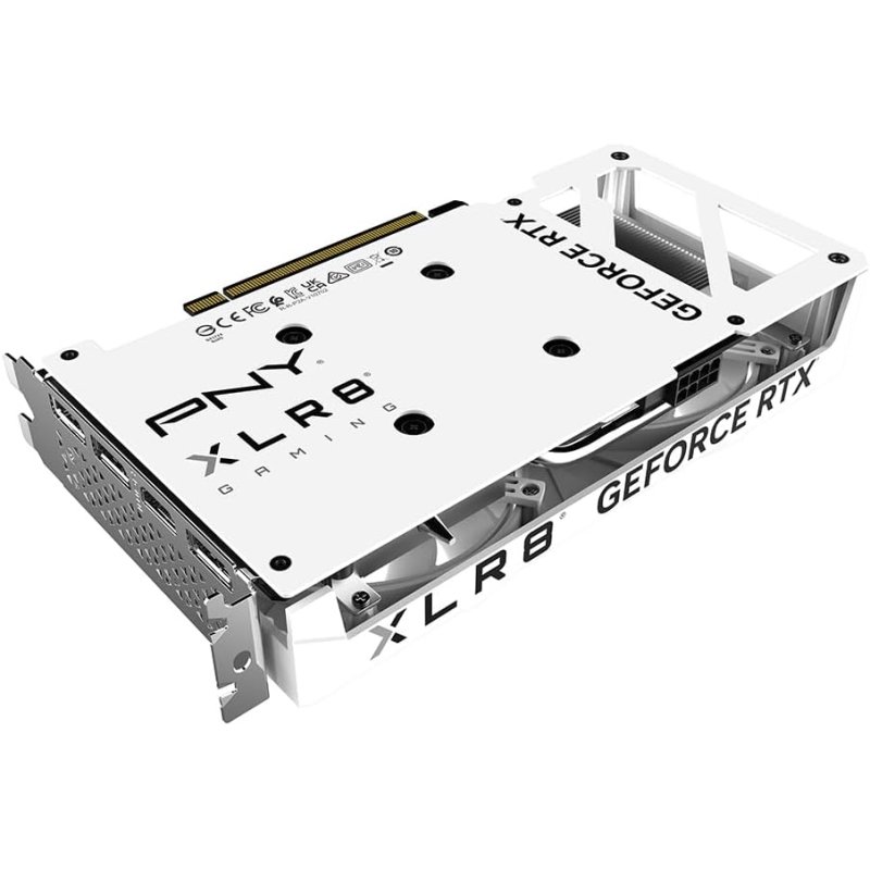 PNY Nvidia GF-RTX4060-OC-8gb-Pcie4.0 W Dual Fan Graphics Card DLSS 3 White