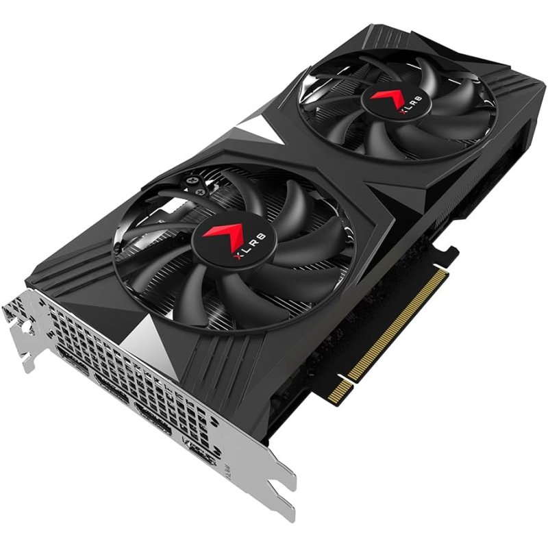 PNY Nvidia GF-RTX4060ti-OC-8gb-Pcie4.0 Dual Fan Graphics Card DLSS 3 Black