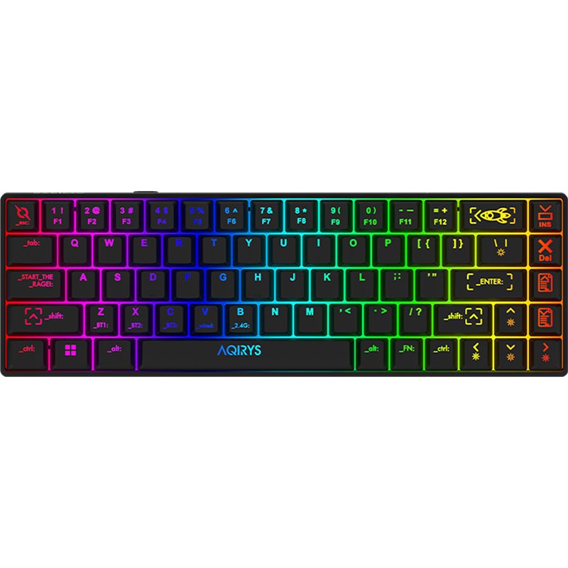 Wireless Mechanical Keyboard Mira 60% Wireless/BT/Wired - Black