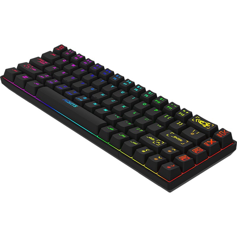 Wireless Mechanical Keyboard Mira 60% Wireless/BT/Wired - Black