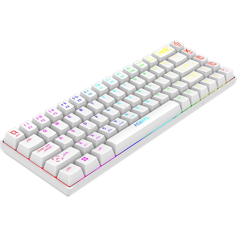 Wireless Mechanical Keyboard Mira 60% Wireless/BT/Wired - White