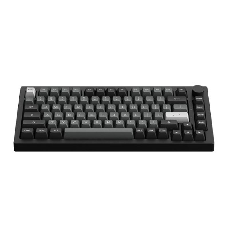 Akko 5075b Plus Black & Silver Multi Mode Rgb Keyboard Cream Blue Pro