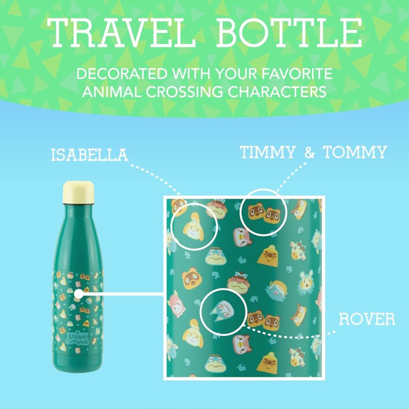 Animal Crossing Metal Water Bottle 
