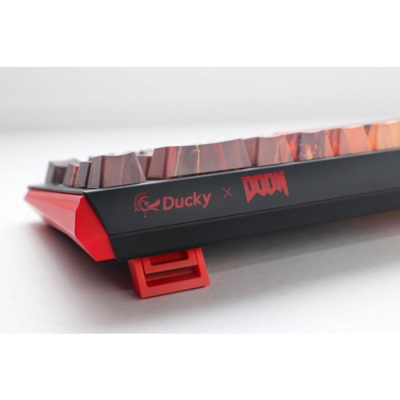 Ducky Keyboard Doom Edition One 3 SF RGB Cherry Silent Red
