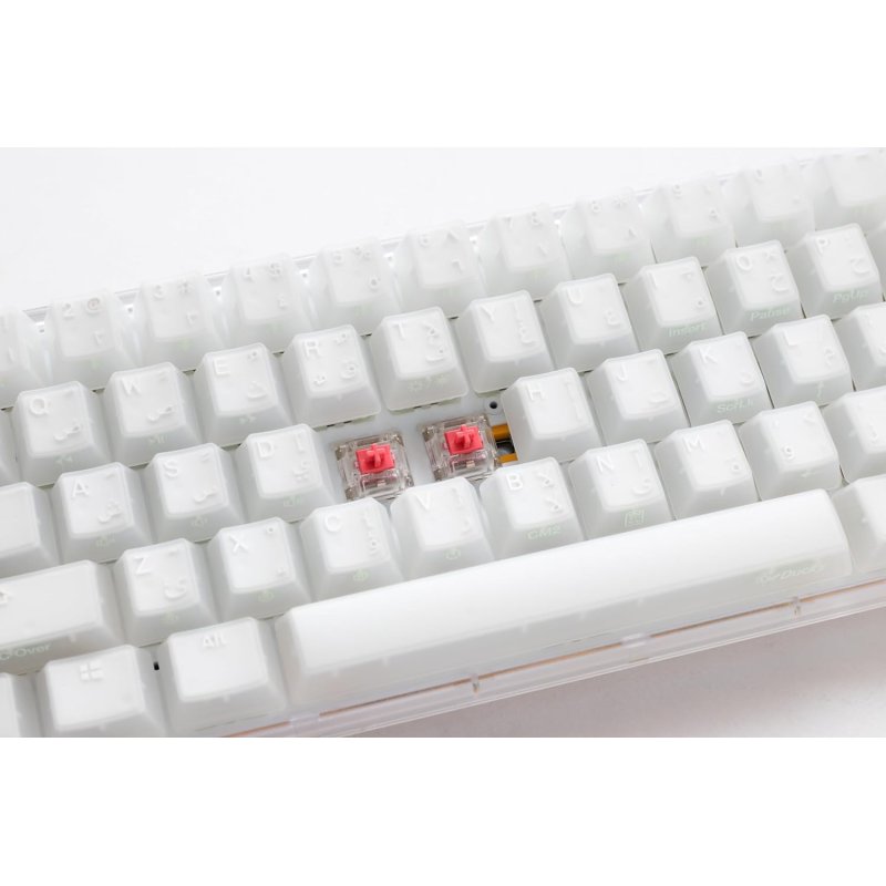 Ducky One 3 Aura White Mini  Keyboard Red Switch