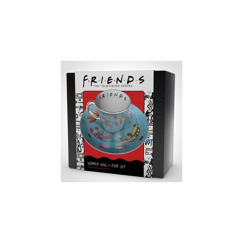 FRIENDS - Tasse à café miroir et soucoupe - Motif