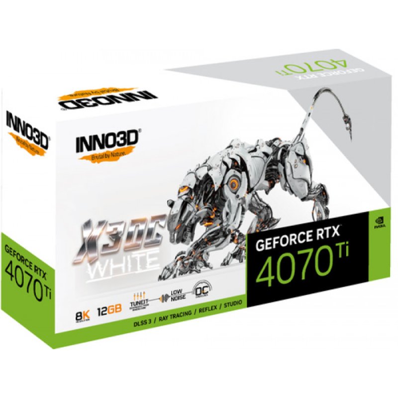 Inno3D GeForce RTX 4070 Ti X3 OC White 12GB Graphics Card
