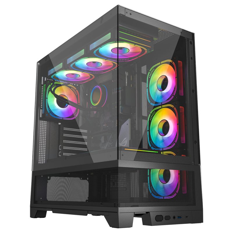 KGAMING PC CASE BLACK HD ...